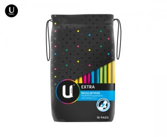 U by Kotex 高洁丝U牌 超强吸收护翼卫生巾 正常日用版 16片装 U by Kotex 高洁丝U牌 超强吸收护翼卫生巾 正常日用版 16片装
